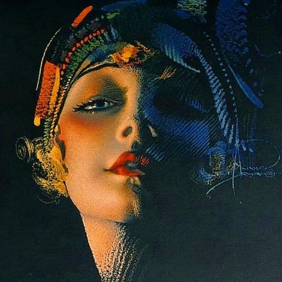 Artisan Handcrafted Vintage Leaded Crystal Drop Pendant Antique Gold Rosary - Picture 3 of 5